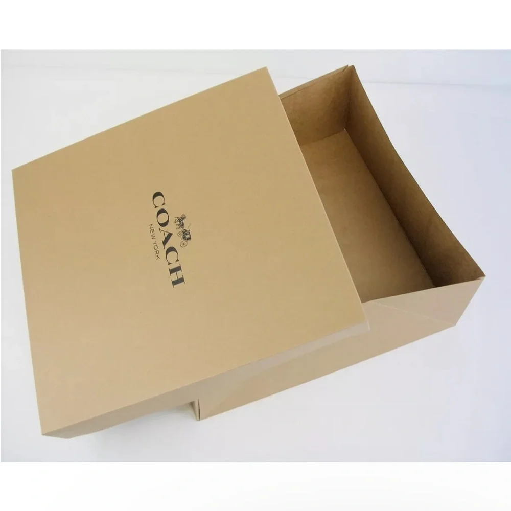 New Large Coach Gift Box Approximately 14” x 14” x 5.5”